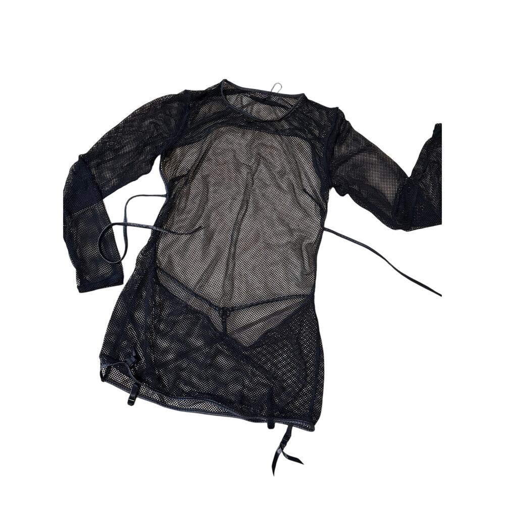 Savage X Fenty Fishnet Dress with thigh high clips